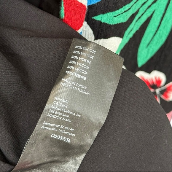 Anthropologie Maeve Ruched Floral Maxi Dress Size 0 XS S Black Long Sleeves Boho - Picture 8 of 10